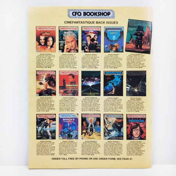 Cinefantastique Magazine VTG 1995 Toy Story Clive Barker Hellraiser Goldeneye - Picture 8 of 8